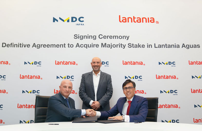 « إن إم دي سي إنفرا» تستحوذ على حصة 51 % من الشركة الإسبانية «لانتانيا أجواس»