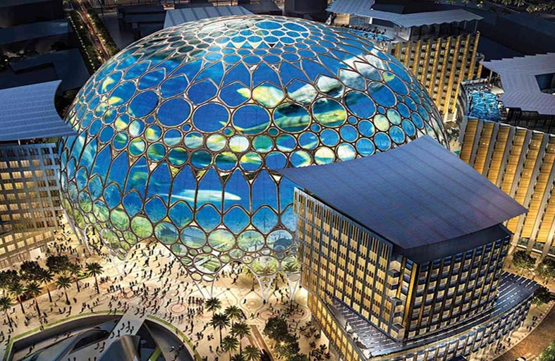 قبة الوصل.. معلم حضاري ينبض بالإبداع المستدام في قلب إكسبو 2020 دبي