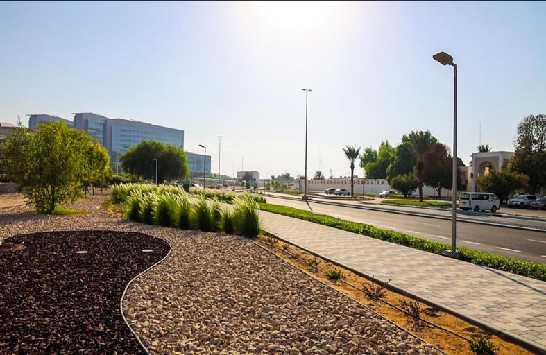 بلدية مدينة أبوظبي و«مساندة» تنجزان مشروع تطوير الطرق وتحسين المظهر العام أمام مدينة شخبوط الطبية