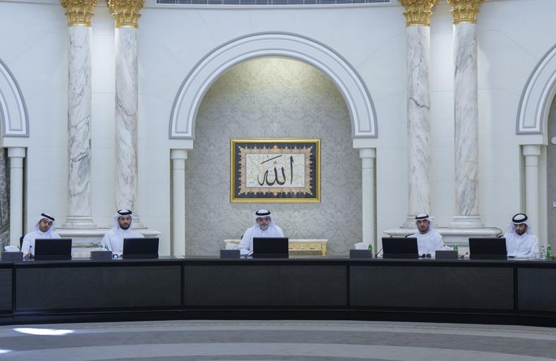 ولي عهد الشارقة يترأس اجتماع المجلس التنفيذي