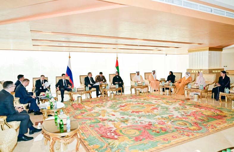 المجلس الوطني الاتحادي يبحث التعاون مع مجموعة الصداقة البرلمانية الروسية