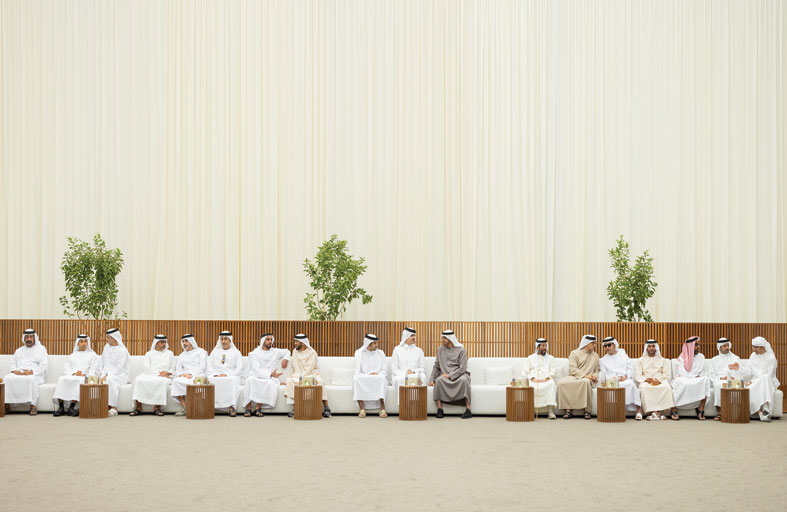 رئيس الدولة يواصل تقبل التعازي لليوم الثاني في وفاة سعيد بن زايد 