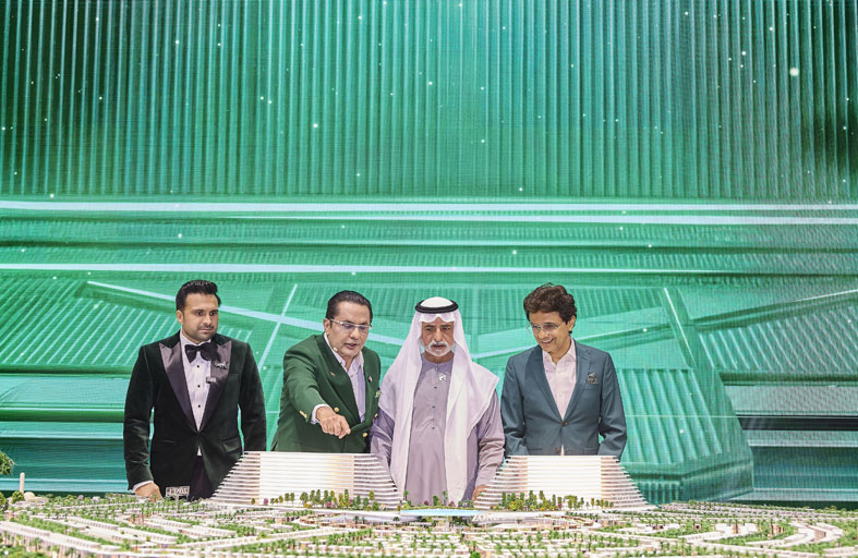 نهيان بن مبارك يشهد إطلاق مشروع «Greenz by Danube» أول مجتمع فلل متكامل ومفروش بالكامل في دبي