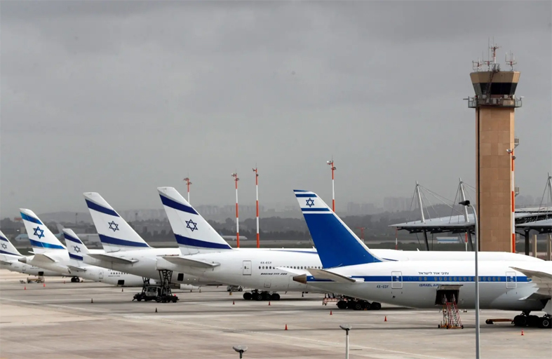 إلغاء عشرات الرحلات الجوية الدولية من وإلى تل أبيب 