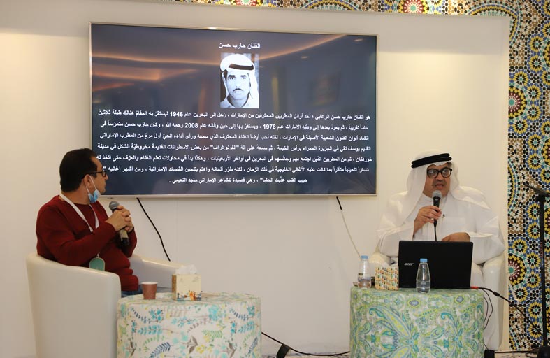 علي العبدان يروي لجمهور «أيام الشارقة التراثية 18» بدايات الطرب الإماراتي