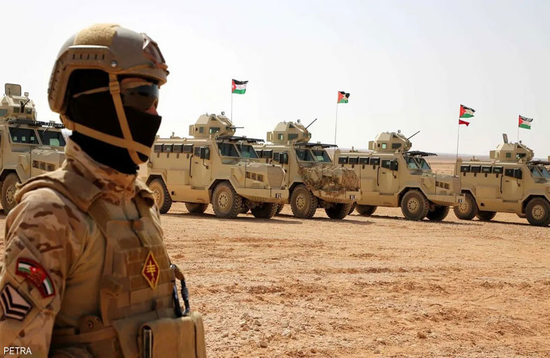 الجيش الأردني يوقف 4 متسللين عبر الحدود 