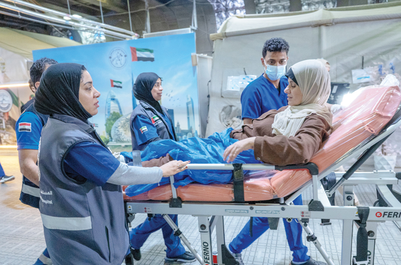 المستشفى الإماراتي العائم في العريش يستقبل 5 حالات جديدة من قطاع غزة