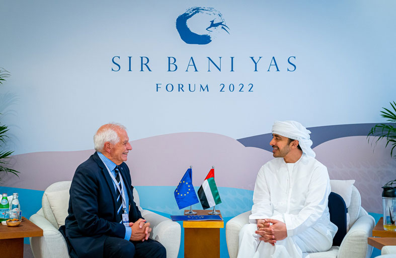عبدالله بن زايد يستقبل بوريل ويبحثان العلاقات الإماراتية الأوروبية