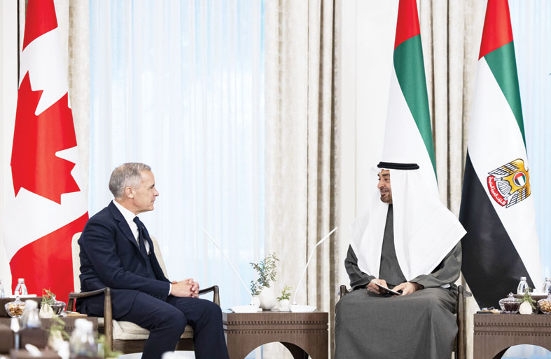 رئيس الدولة يبحث مع رئيس وزراء كندا علاقات التعاون ويشهد توقيع اتفاقية تشجيع الاستثمارات بين البلدين 