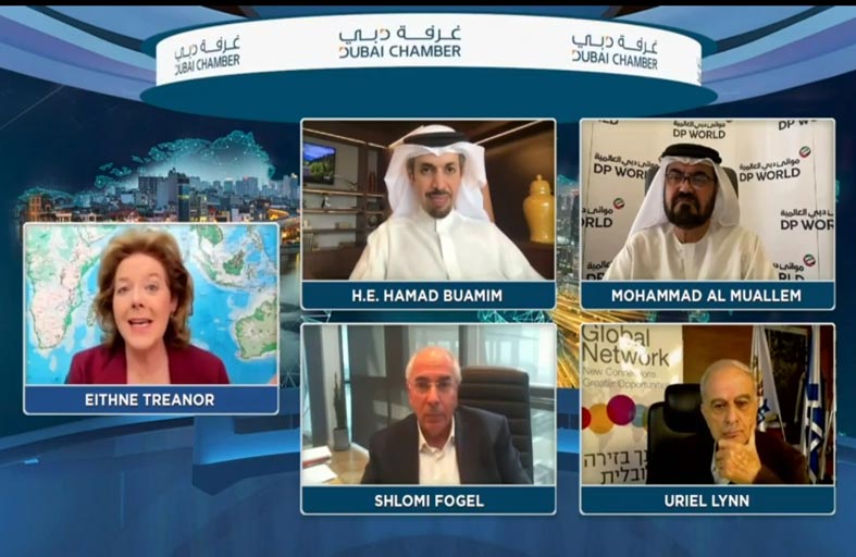 غرفة دبي تبحث فرص التعاون المشترك مع إسرائيل  في قطاعات النقل البحري والعمليات اللوجستية والتكنولوجيا