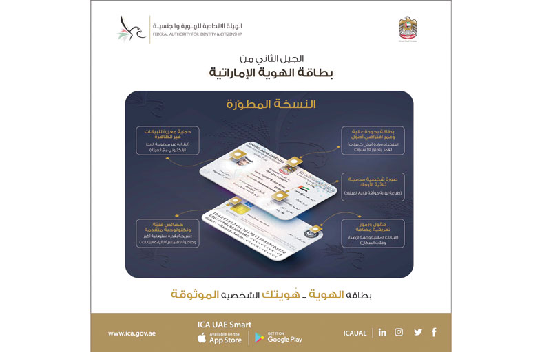 الهوية الإماراتية.. خصائص متميزة وخدمات متنوعة
