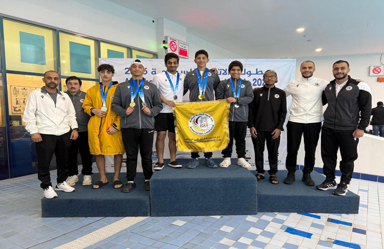 لاعبو نادي مليحة يحقق 7 ميداليات ملوّنة في بطولة كأس الاتحاد للسباحة للناشئين