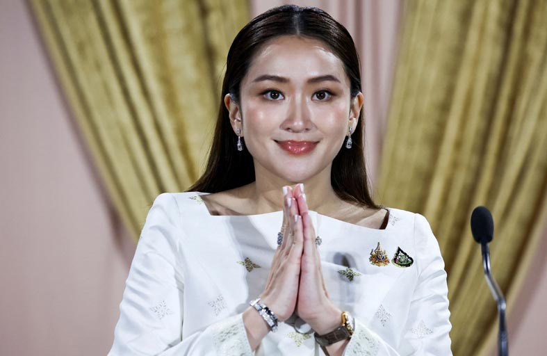 ملك تايلاند يعيّن بايتونغتارن شيناواترا رئيسة للوزراء 