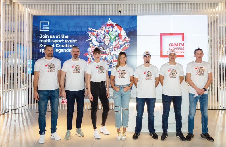 أبطال كرواتيا يشاركون زوار إكسبو 2020 دبي التدريبات الرياضية