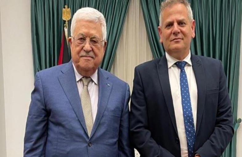 الرئيس الفلسطيني يلتقي وفدا إسرائيليا في رام الله 