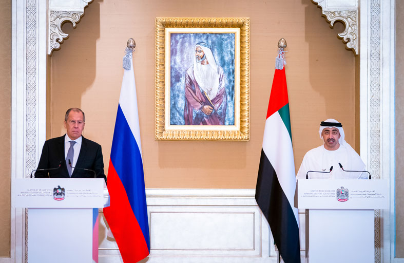 عبدالله بن زايد : العلاقات الإماراتية الروسية متطورة ومستدامة