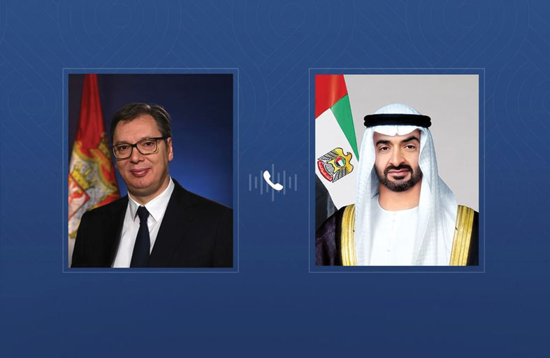 رئيس الدولة والرئيس الصربي يبحثان هاتفياً التطورات الإقليمية 