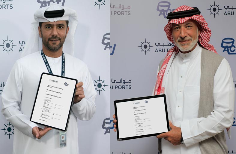 اتفاقية استراتيجية لإنشاء أول محطة لتخزين السوائل الكيميائية في ميناء خليفة