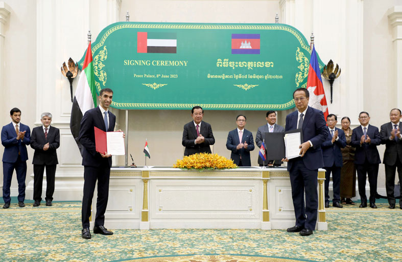 اتفاقية الشراكة الاقتصادية الشاملة بين الإمارات وكمبوديا تدخل حيز التنفيذ رسمياً