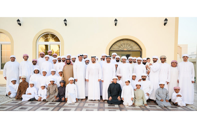 حمدان بن زايد يزور عائلة المرحوم سالم راشد عبيد المنصوري 