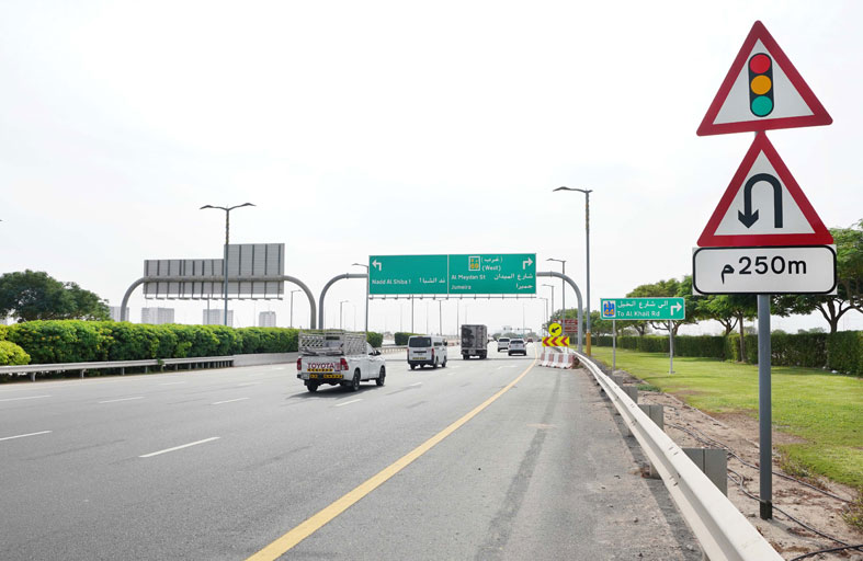 (طرق دبي) تنجز 85 % من أعمال مشروع تطوير شارع الميدان