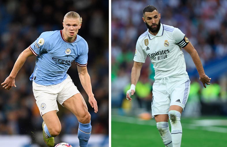 بنزيمة في مواجهة هالاند.. المثال ضد النجم الصاعد