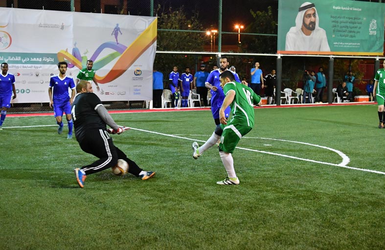 معهد دبي القضائي يعلن عن الفرق المؤهلة لدور الستة عشر في بطولة خماسيات كرة القدم 2020