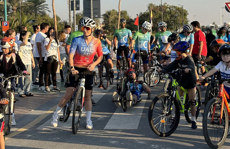 تعزيز الوحدة والتنوع: المعهد يشارك في فعالية «رحلة من أجل الوحدة» لركوب الدراجات