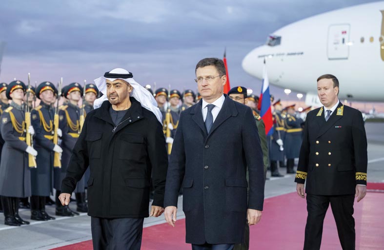 رئيس الدولة يصل إلى موسكو في زيارة رسمية 