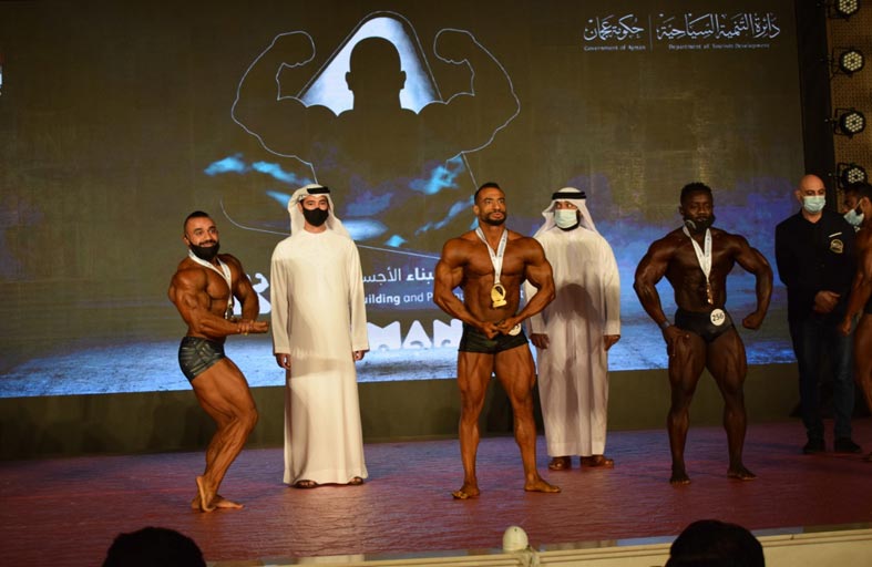 سياحة عجمان تختتم بطولة عجمان لبناء الأجسام واللياقة البدنية بجوائز بلغت 100 ألف درهم