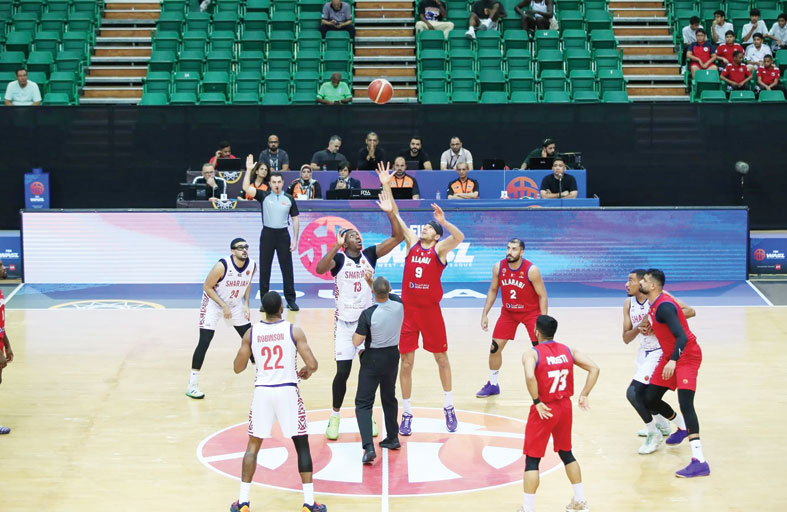 الشارقة وشباب الأهلي يفوزان في سوبر غرب آسيا لكرة السلة