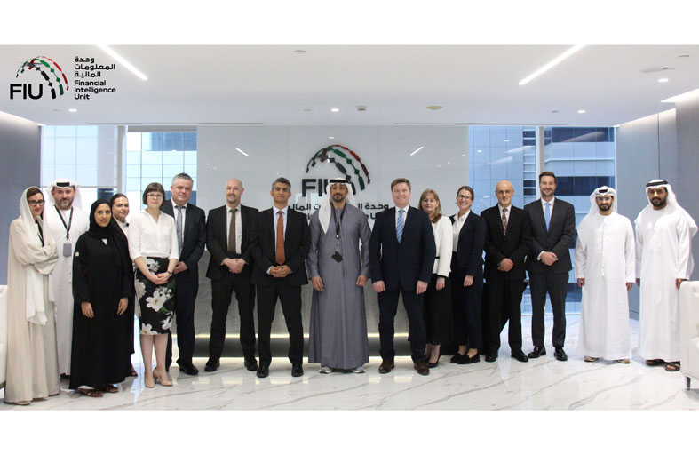 وحدة المعلومات المالية تستضيف وفداً من الوكالة الوطنية لمكافحة الجريمة في المملكة المتحدة