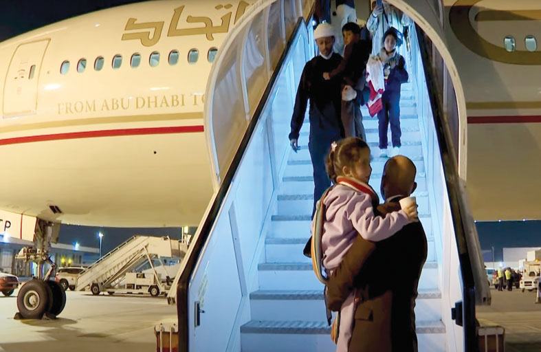 الإمارات تستقبل الدفعة التاسعة من الأطفال الفلسطينيين الجرحى ومرضى السرطان