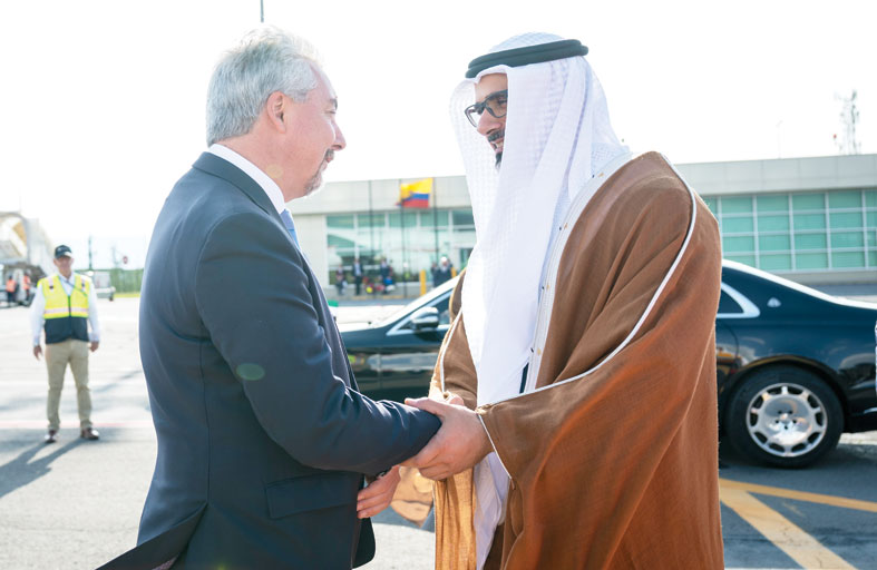 ولي عهد أبوظبي يختتم زيارة رسمية إلى جمهورية الإكوادور 