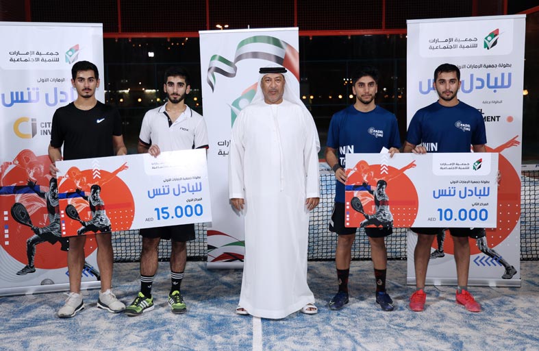 الملا بطل النسخة الأولى لبطولة جمعية الإمارات للبادل برأس الخيمة