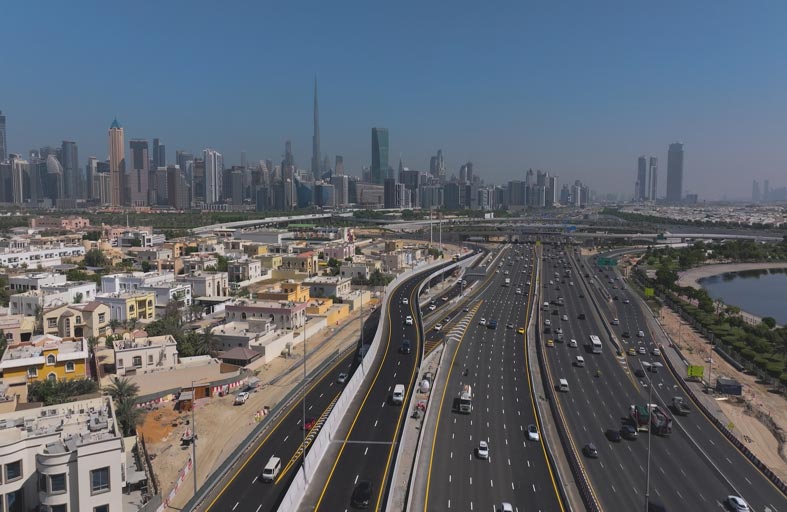 طرق دبي تنجز مشروع تطوير شارع الخيل