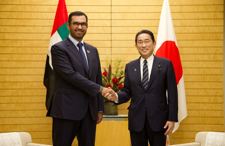 الرئيس المعيّن لـ COP28 يلتقي رئيس وزراء اليابان ويشيد بدور طوكيو لتحقيق الانتقال في قطاع الطاقة