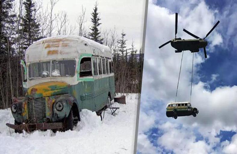 نقل الحافلة الشهيرة ماجيك باص من موقعها في ألاسكا