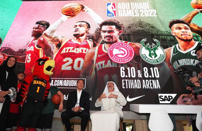 NBA تطلق منطقة مخصصة للمشجعين بالتزامن مع أولى مبارياتها في أبوظبي