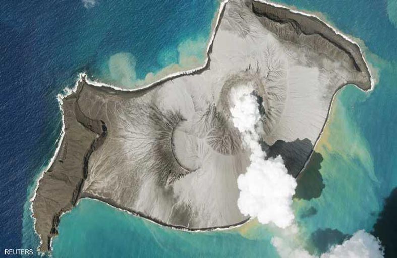 ثوران كبير آخَر لبركان تونغا 