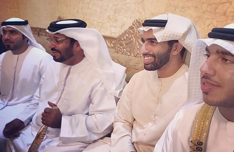 خالد بن سعود يشهد حفل زفاف أحمد حروز الشحي
