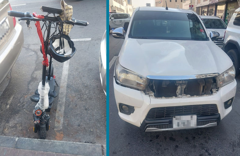 شرطة دبي تحذر من القيادة عكس حركة السير 