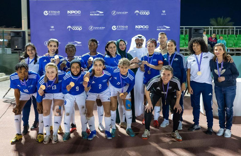 نادي أبوظبي الرياضي للسيدات يتوج بلقب بطولة زايد الرمضانية