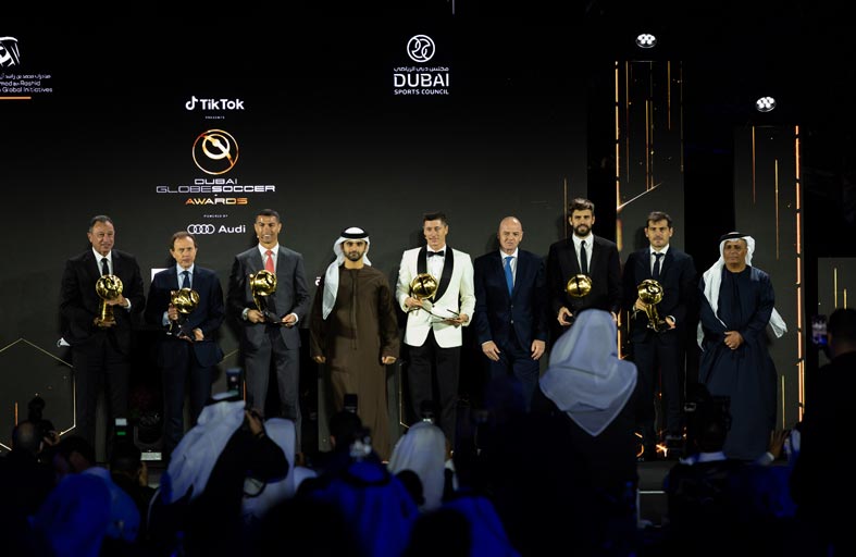 مؤتمر دبي الرياضي الدولي يجمع النجوم في احتفالية كرة القدم العالمية
