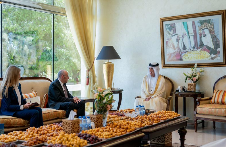 سعود بن صقر يستقبل السفير فوق العادة والمفوض لأوكرانيا لدى الإمارات
