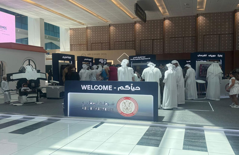 شرطة أبوظبي تشارك بمنصات تفاعلية بمعرض أبوظبي الدولي للصيد والفروسية 2026