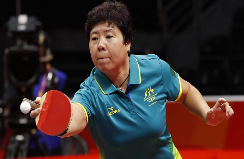 لاعبة كرة الطاولة الاسترالية جيان تشارك في الألعاب الأولمبية للمرة السادسة 