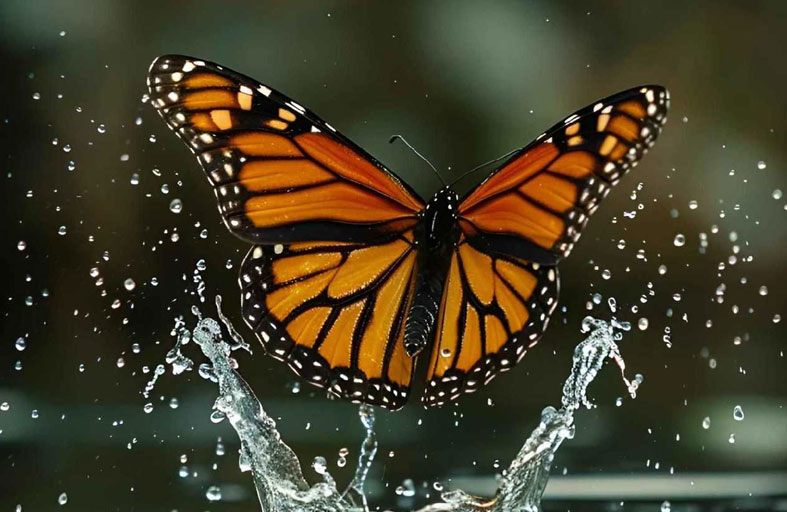 فراشة تحظى بعملية زرع جناح 