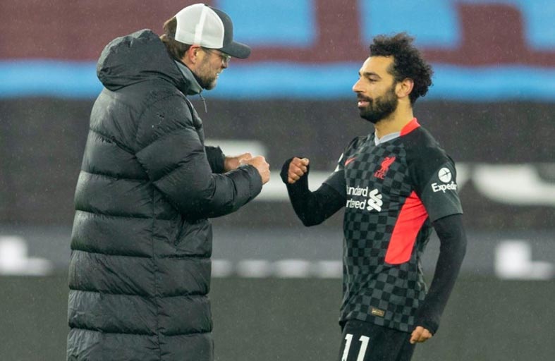 كلوب يعوّل على صلاح «المدهش» للحاق بالسيتي