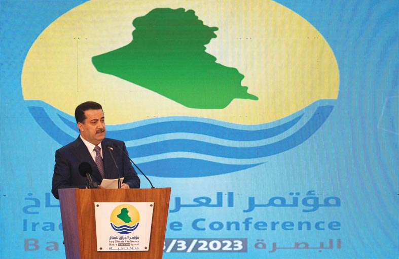 السوداني: مئات آلاف العراقيين نزحوا بسبب الجفاف